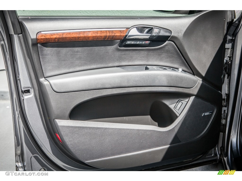 2010 Audi Q7 3.6 Premium Plus quattro Black Door Panel Photo #80669619