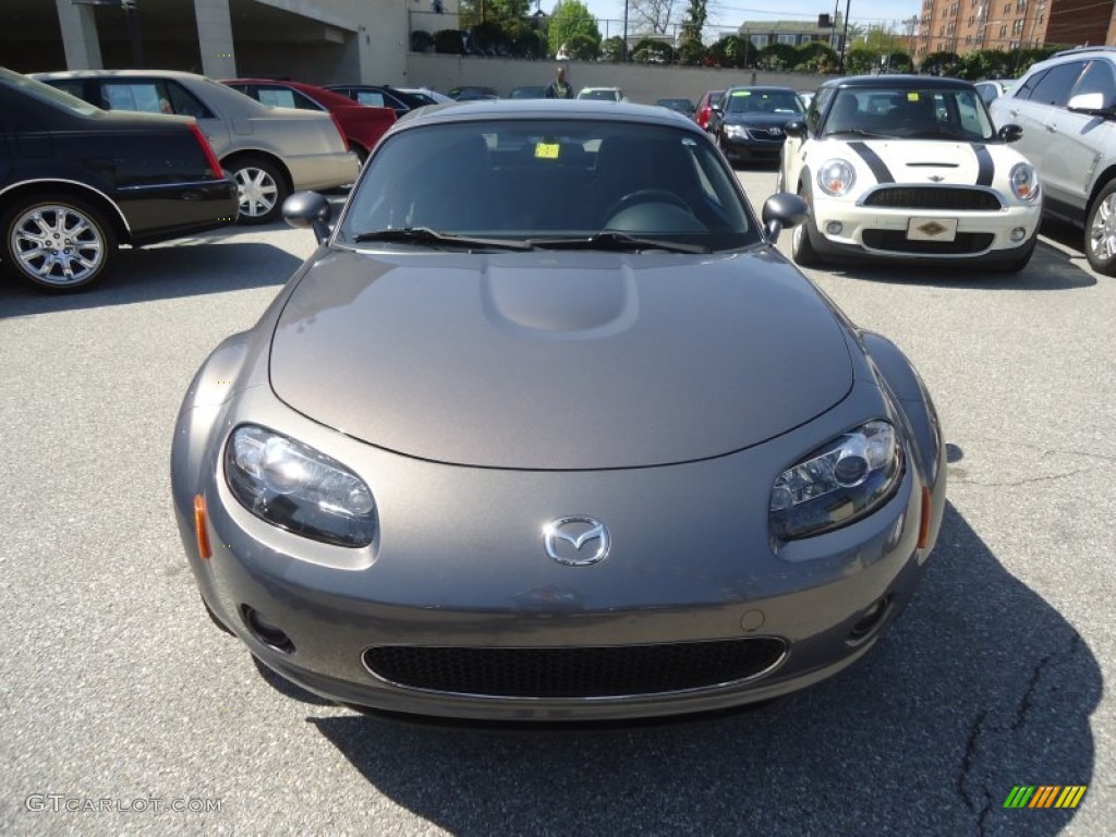 2007 MX-5 Miata Grand Touring Hardtop Roadster - Galaxy Gray Mica / Black photo #3