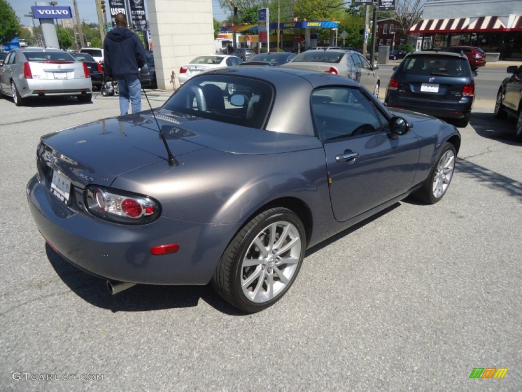2007 MX-5 Miata Grand Touring Hardtop Roadster - Galaxy Gray Mica / Black photo #6