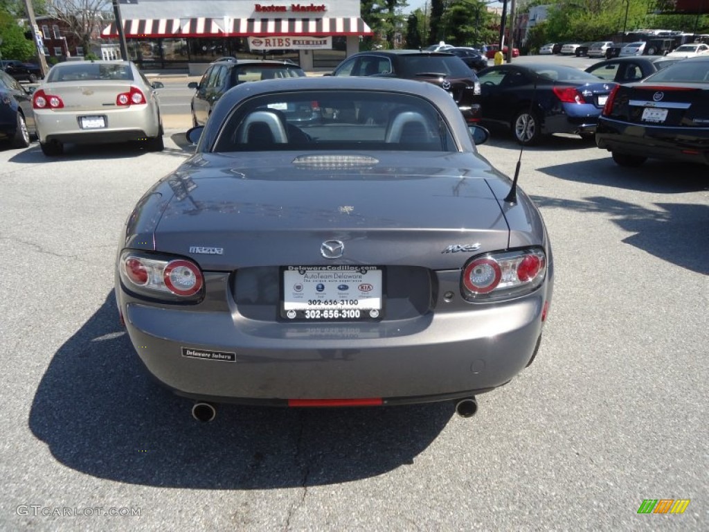 2007 MX-5 Miata Grand Touring Hardtop Roadster - Galaxy Gray Mica / Black photo #7