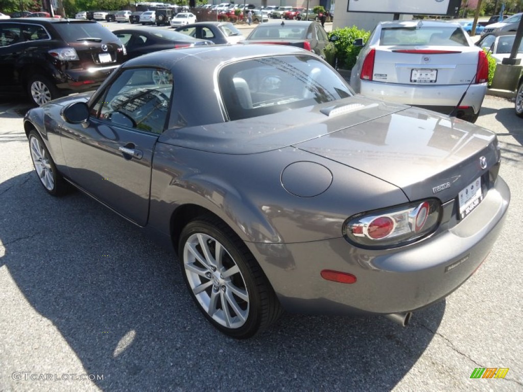 2007 MX-5 Miata Grand Touring Hardtop Roadster - Galaxy Gray Mica / Black photo #8