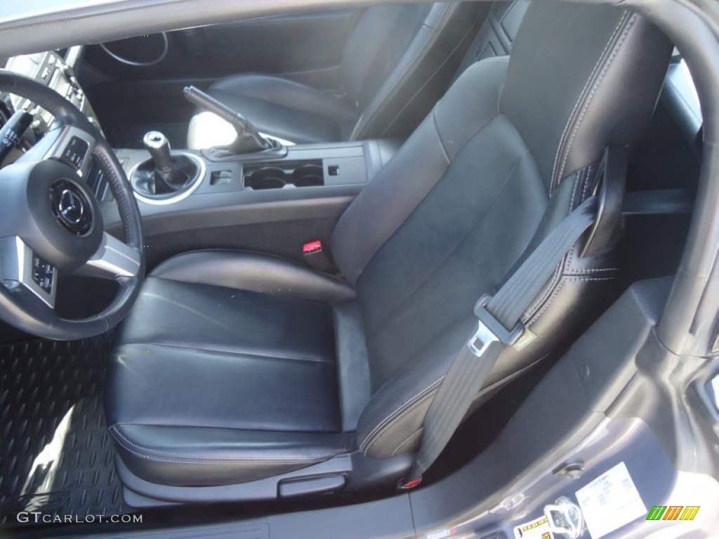 2007 MX-5 Miata Grand Touring Hardtop Roadster - Galaxy Gray Mica / Black photo #11