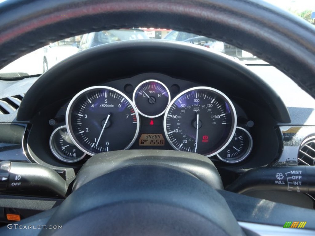 2007 MX-5 Miata Grand Touring Hardtop Roadster - Galaxy Gray Mica / Black photo #17