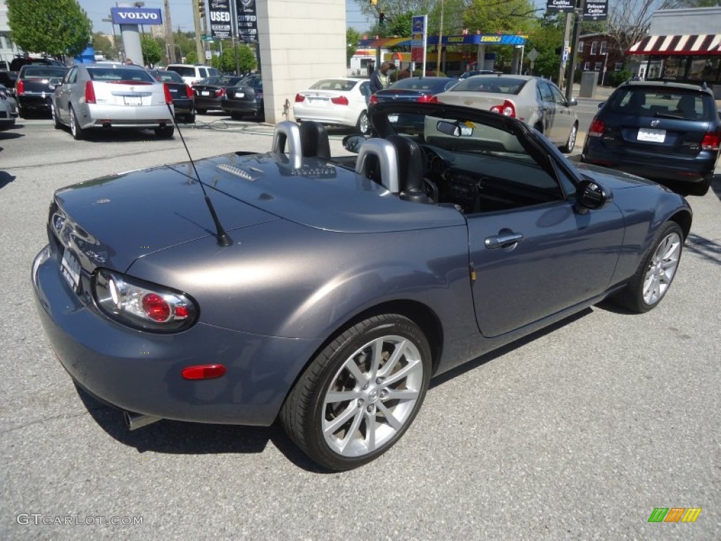 2007 MX-5 Miata Grand Touring Hardtop Roadster - Galaxy Gray Mica / Black photo #25