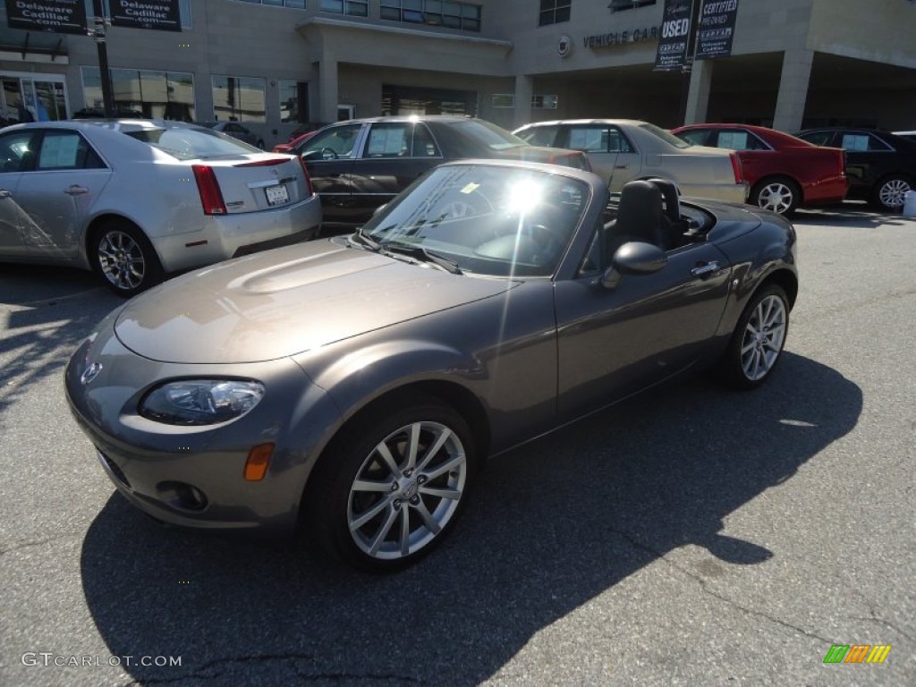 2007 MX-5 Miata Grand Touring Hardtop Roadster - Galaxy Gray Mica / Black photo #27