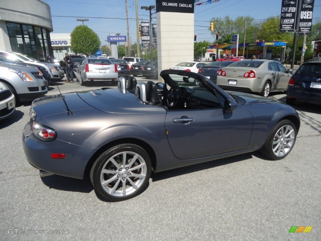 2007 MX-5 Miata Grand Touring Hardtop Roadster - Galaxy Gray Mica / Black photo #31