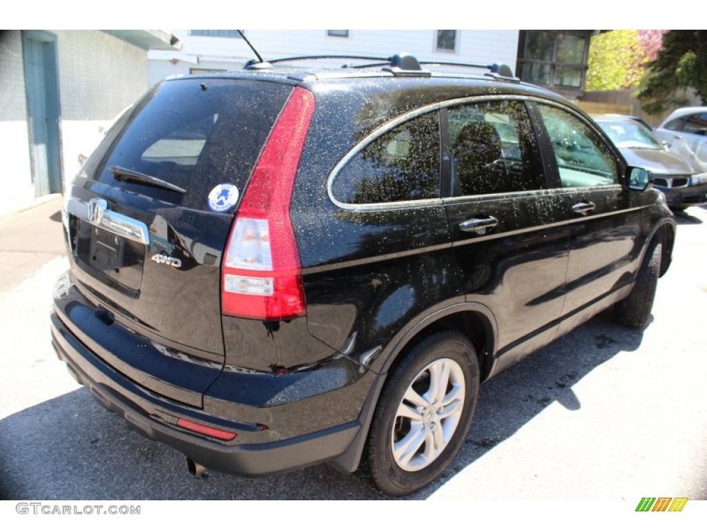 2010 CR-V EX-L AWD - Crystal Black Pearl / Gray photo #6