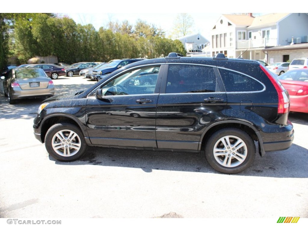 2010 CR-V EX-L AWD - Crystal Black Pearl / Gray photo #11