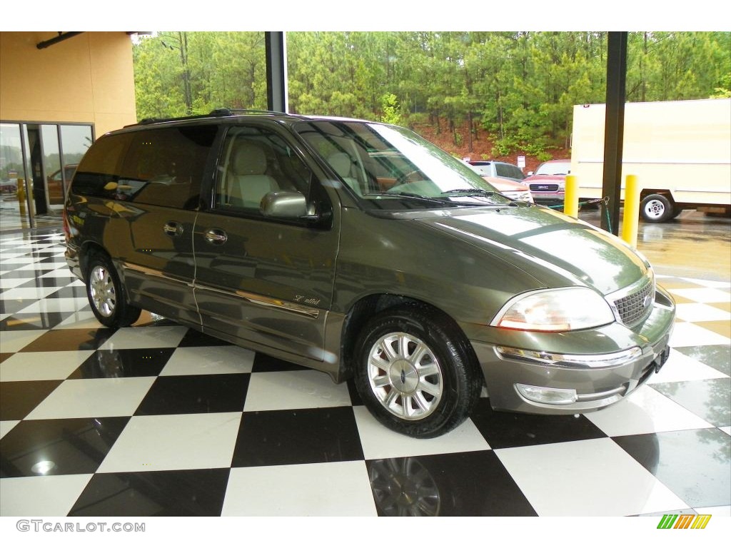 2002 Windstar Limited - Estate Green Metallic / Medium Parchment Beige photo #1