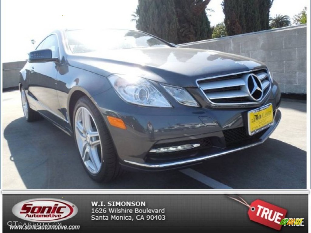 2013 E 350 Coupe - Steel Grey Metallic / Black photo #1