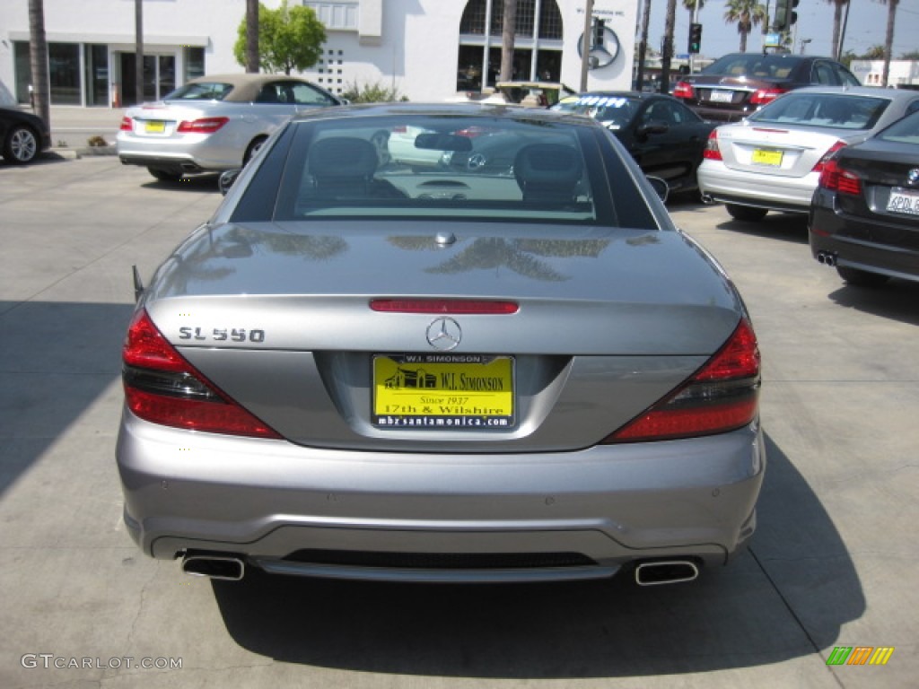 2011 SL 550 Roadster - Palladium Silver Metallic / Ash photo #3