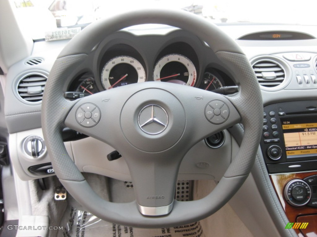 2011 SL 550 Roadster - Palladium Silver Metallic / Ash photo #13
