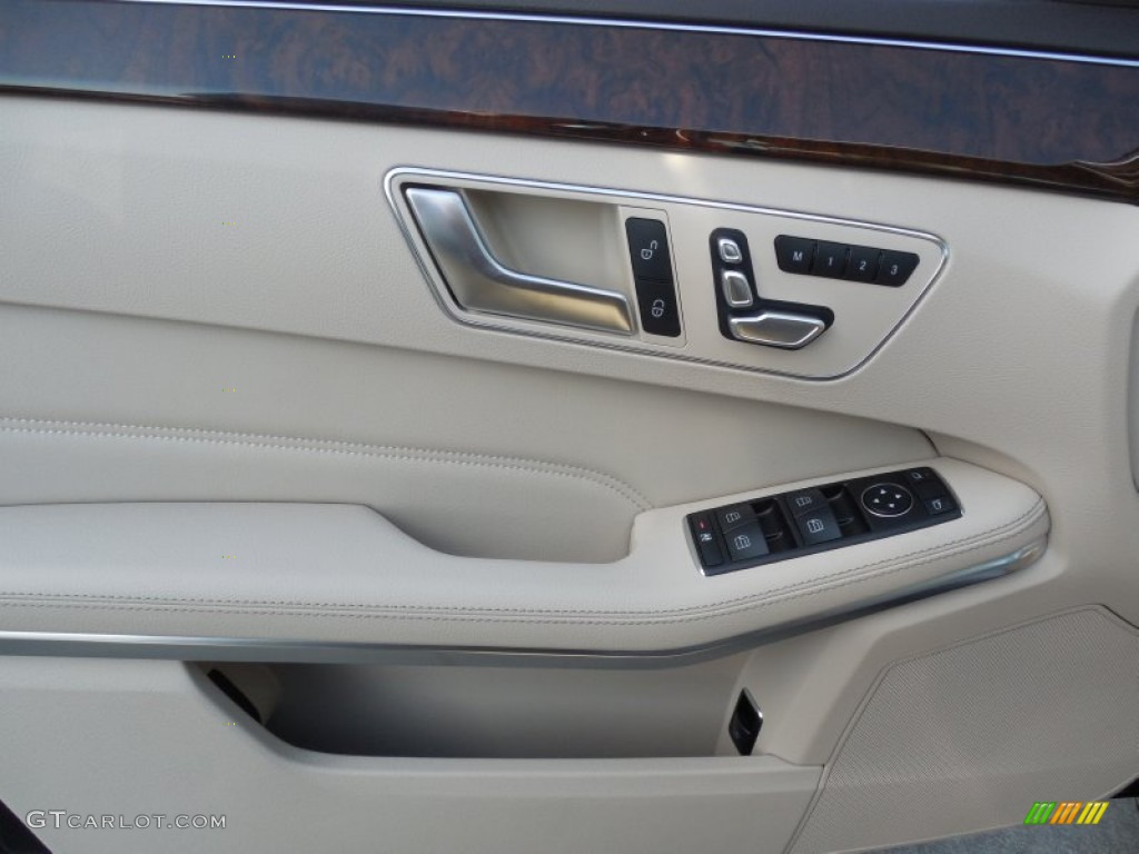 2014 E 350 Sedan - Black / Silk Beige/Espresso Brown photo #6
