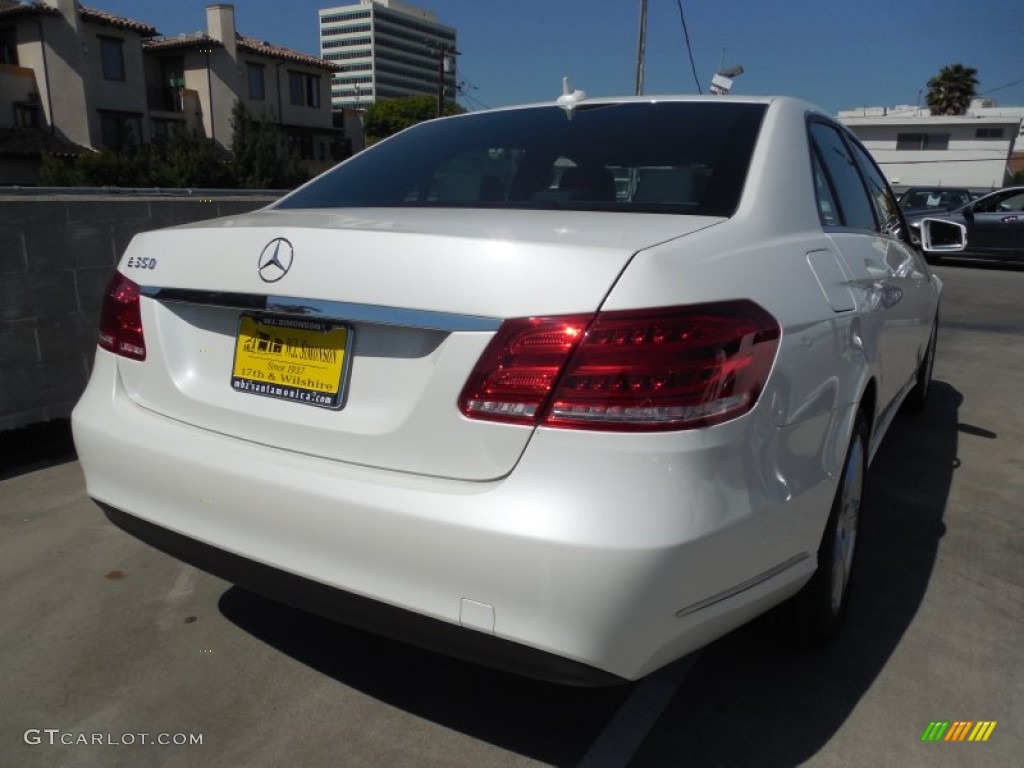 2014 E 350 Sedan - Diamond White Metallic / Black photo #4