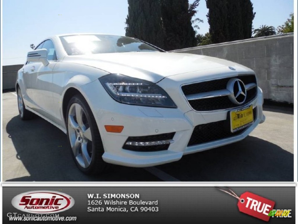 2014 CLS 550 Coupe - Diamond White Metallic / Black photo #1