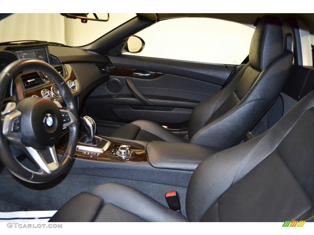 Black Interior 2011 BMW Z4 sDrive35i Roadster Photo #80676579