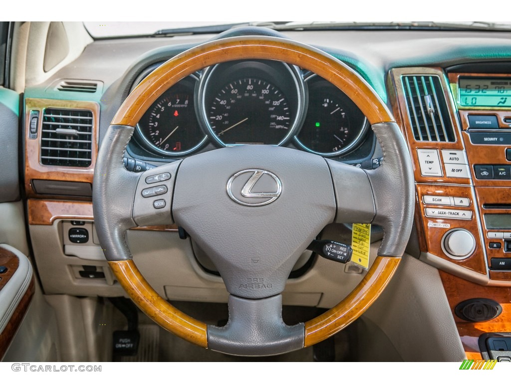 2004 Lexus RX 330 Ivory Steering Wheel Photo #80676917