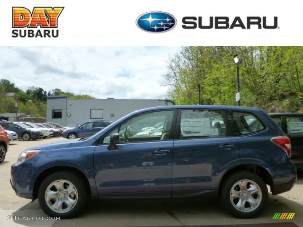 2014 Forester 2.5i - Marine Blue Pearl / Platinum photo #1