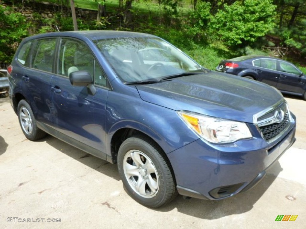 2014 Forester 2.5i - Marine Blue Pearl / Platinum photo #5