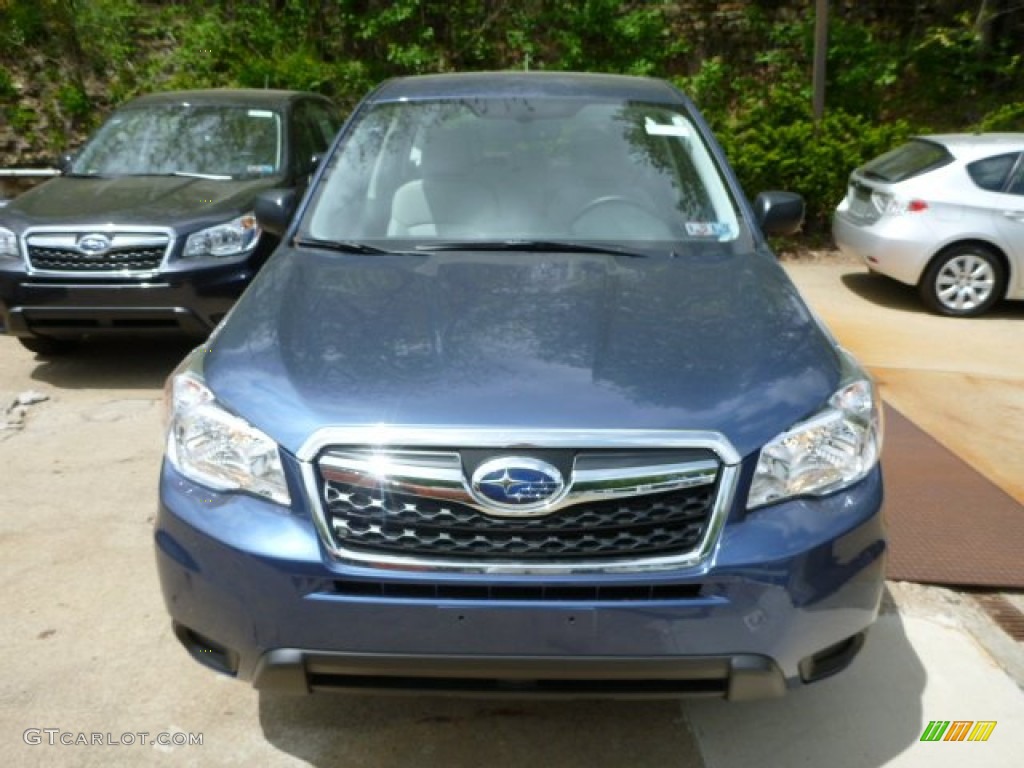 2014 Forester 2.5i - Marine Blue Pearl / Platinum photo #8