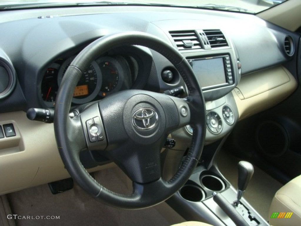 2010 RAV4 Limited V6 4WD - Black Forest Pearl / Sand Beige photo #9