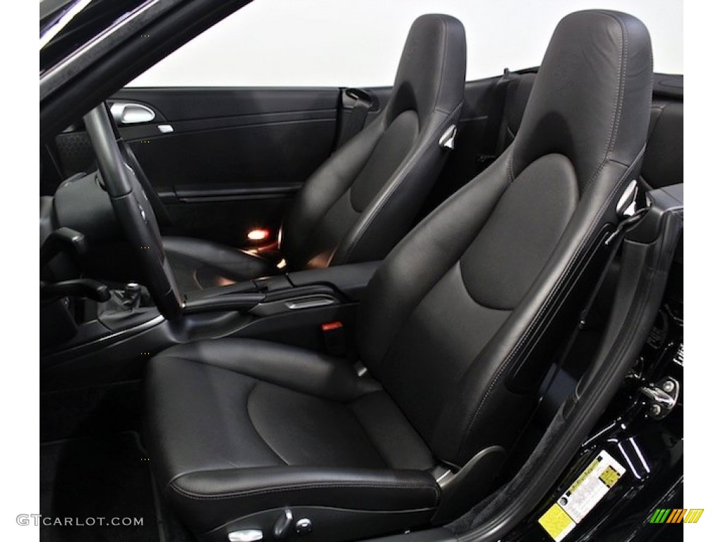 Black Interior 2009 Porsche 911 Turbo Cabriolet Photo #80678980
