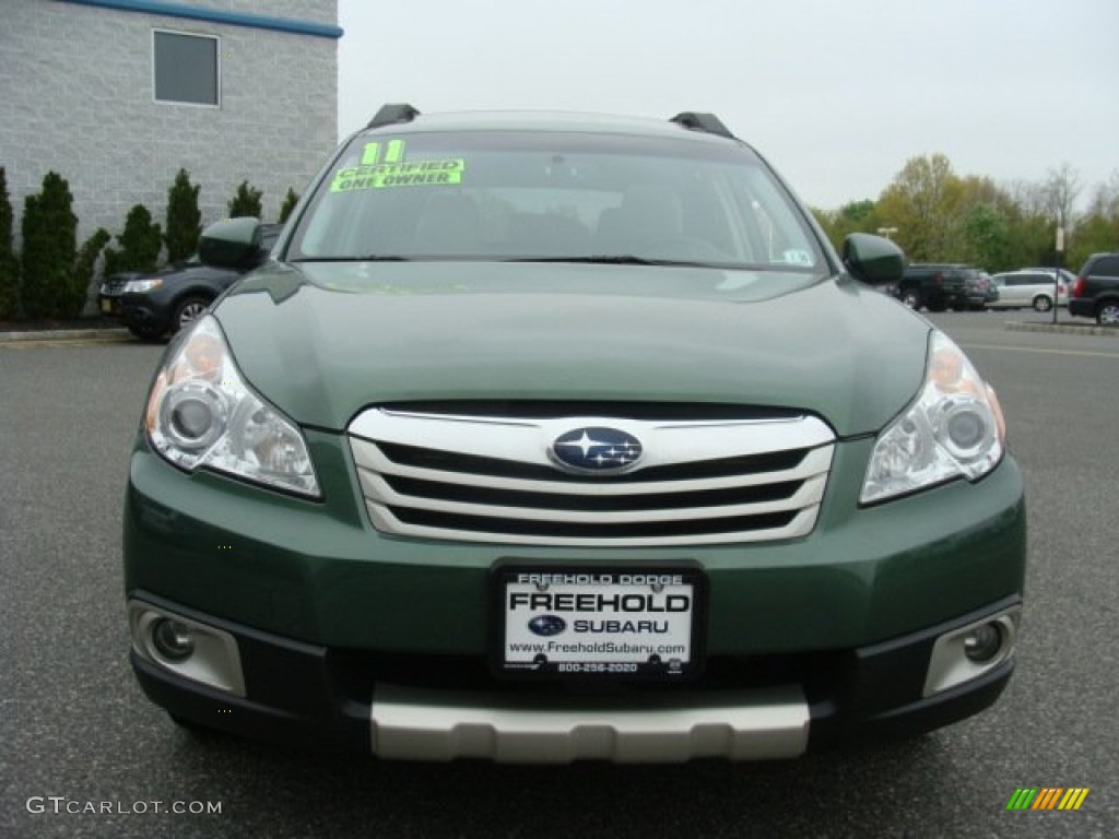 2011 Outback 2.5i Limited Wagon - Cypress Green Pearl / Warm Ivory photo #2