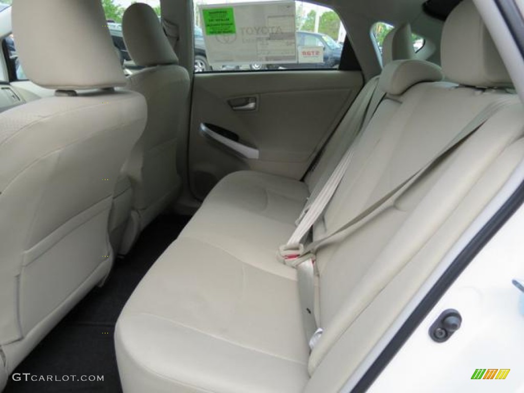 2013 Toyota Prius Two Hybrid Rear Seat Photo #80680457
