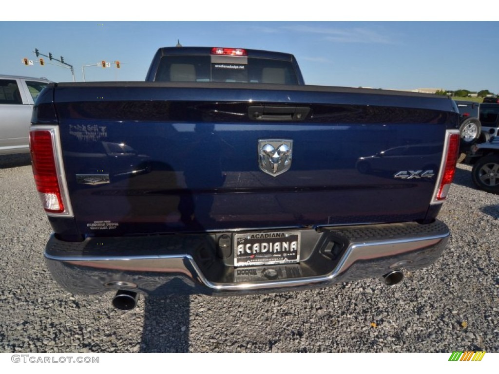 2013 1500 Laramie Crew Cab 4x4 - True Blue Pearl / Black photo #4