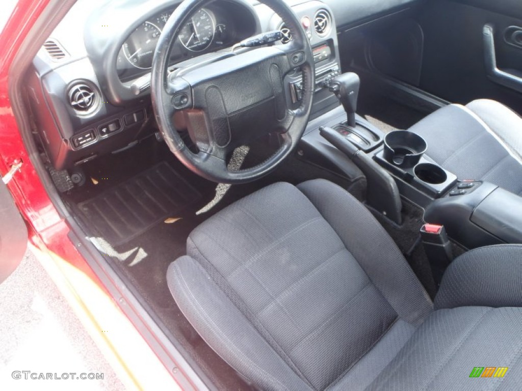 Black Interior 1992 Mazda MX-5 Miata Roadster Photo #80681275