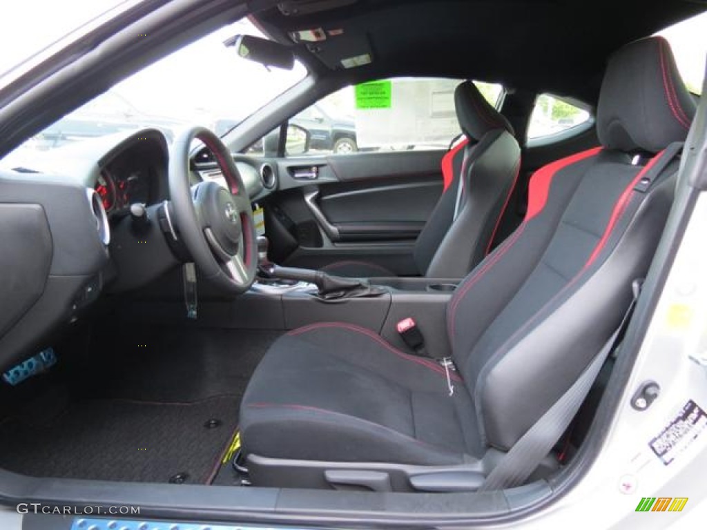 Black/Red Accents Interior 2013 Scion FR-S Sport Coupe Photo #80681616