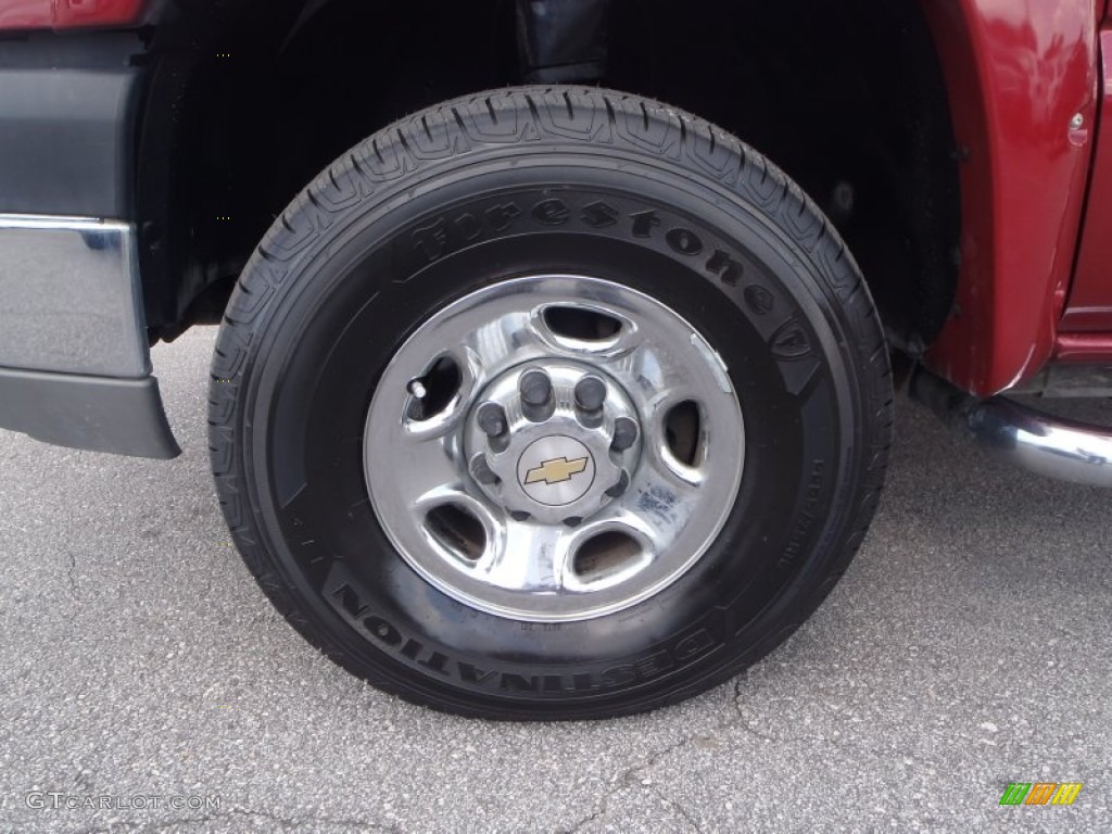 2005 Silverado 2500HD LT Extended Cab - Sport Red Metallic / Tan photo #8