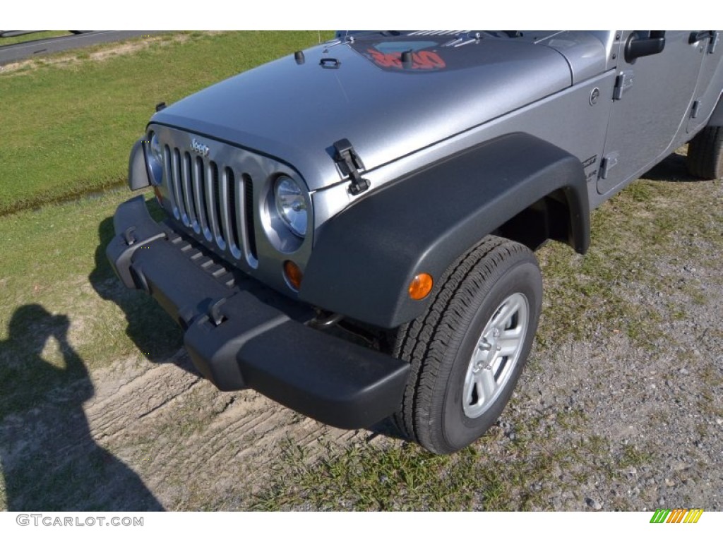 2013 Wrangler Unlimited Sport 4x4 - Billet Silver Metallic / Black photo #5