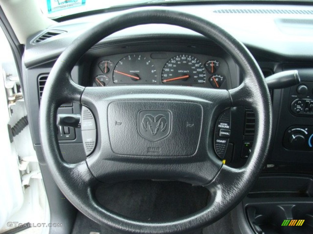 2004 Dakota SLT Quad Cab 4x4 - Bright White / Dark Slate Gray photo #12