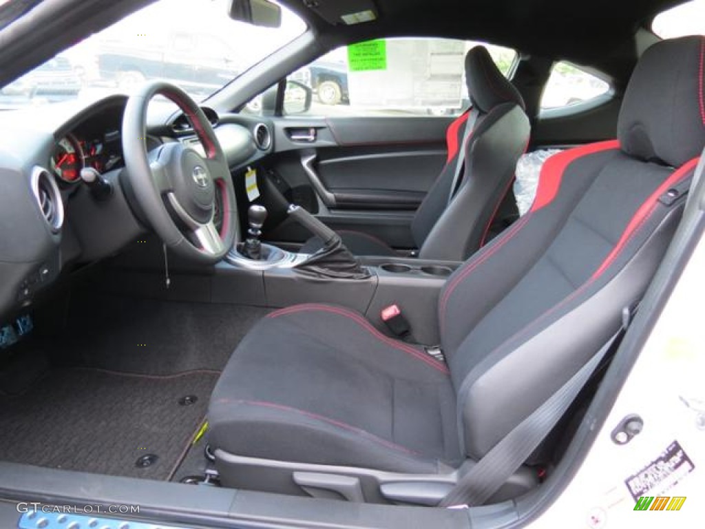 Black/Red Accents Interior 2013 Scion FR-S Sport Coupe Photo #80682168