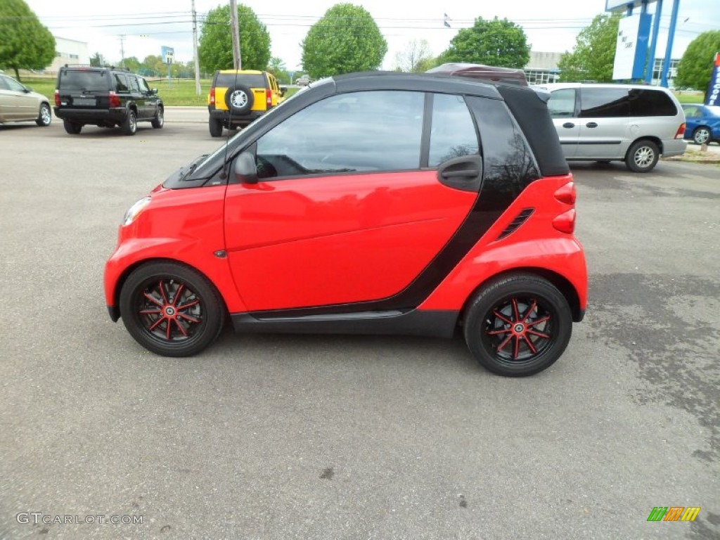 2010 fortwo passion cabriolet - Rally Red / design Black photo #1