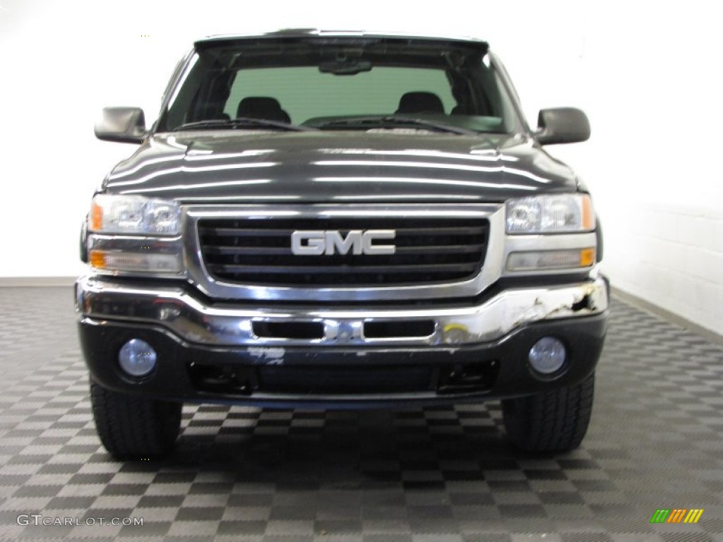 2004 Sierra 1500 SLE Extended Cab 4x4 - Carbon Metallic / Dark Pewter photo #2