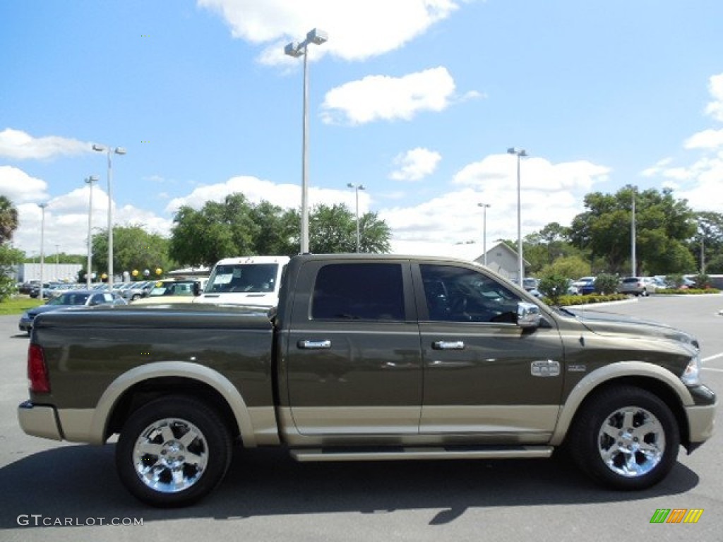 Sagebrush Pearl 2012 Dodge Ram 1500 Laramie Longhorn Crew Cab 4x4 Exterior Photo #80683967