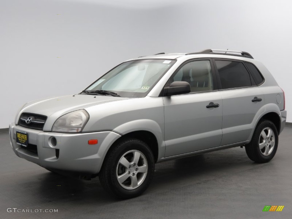 2007 Tucson GLS - Platinum Metallic / Gray photo #1