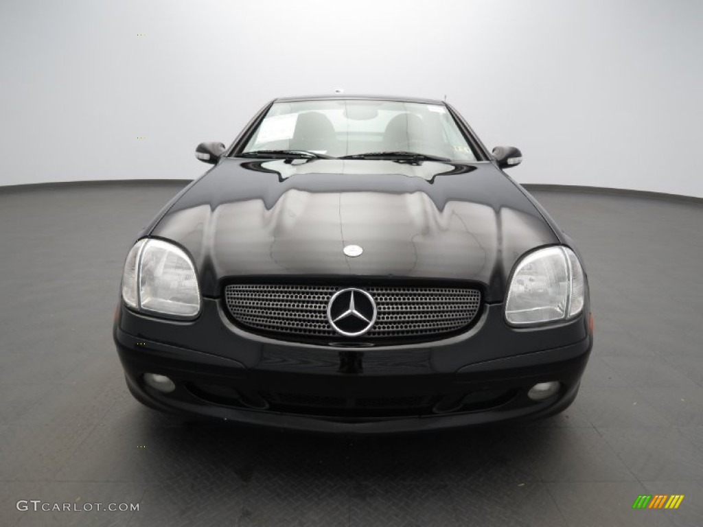 2003 SLK 320 Roadster - Black / Charcoal photo #2