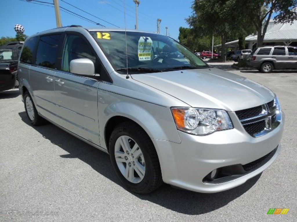 2012 Grand Caravan Crew - Bright Silver Metallic / Black/Light Graystone photo #12