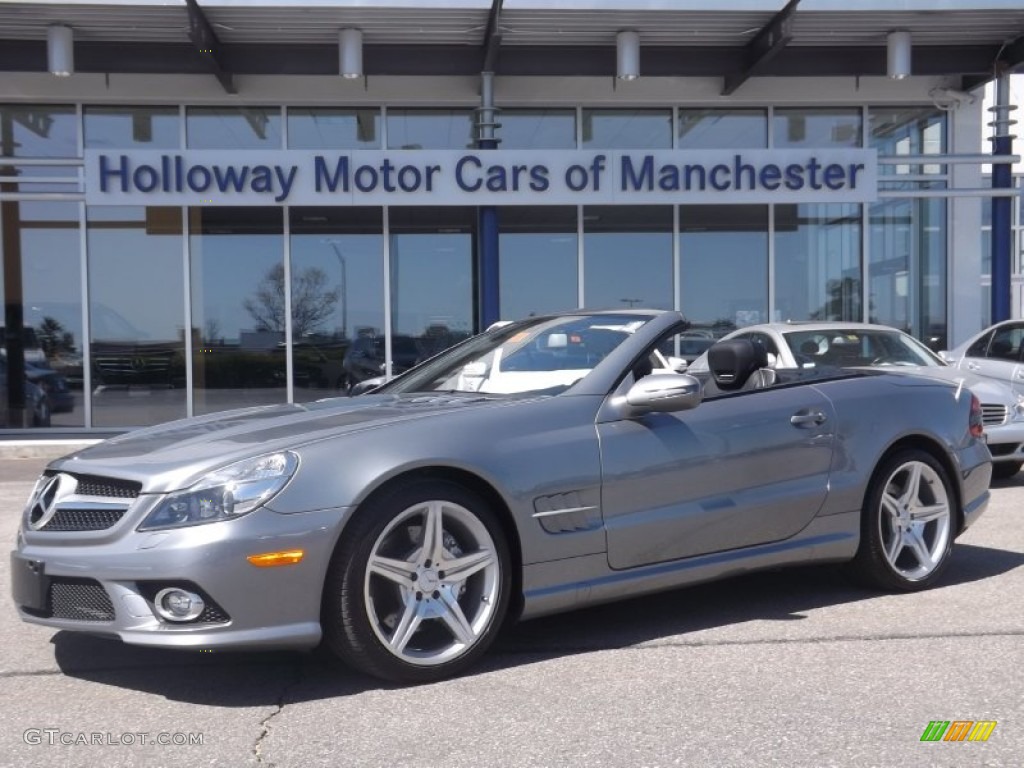 2009 SL 550 Roadster - Palladium Silver Metallic / Black photo #1