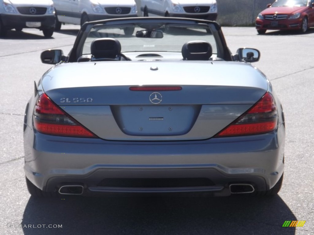 2009 SL 550 Roadster - Palladium Silver Metallic / Black photo #4