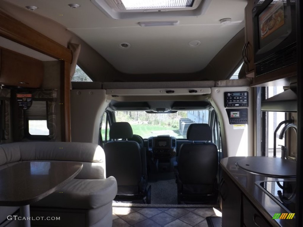Black Leatherette Interior 2013 Mercedes-Benz Sprinter 3500 Passenger Conversion Van Photo #80686080