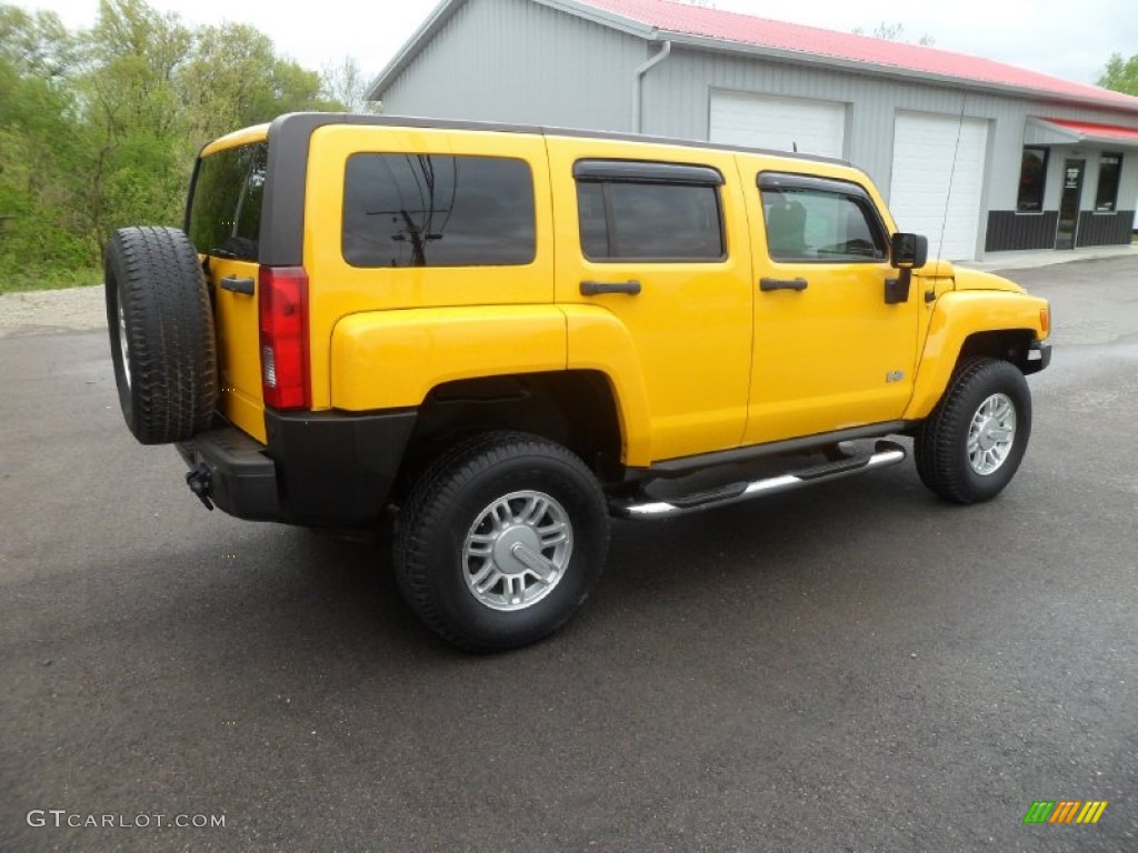 2007 H3 X - Yellow / Ebony Black photo #6