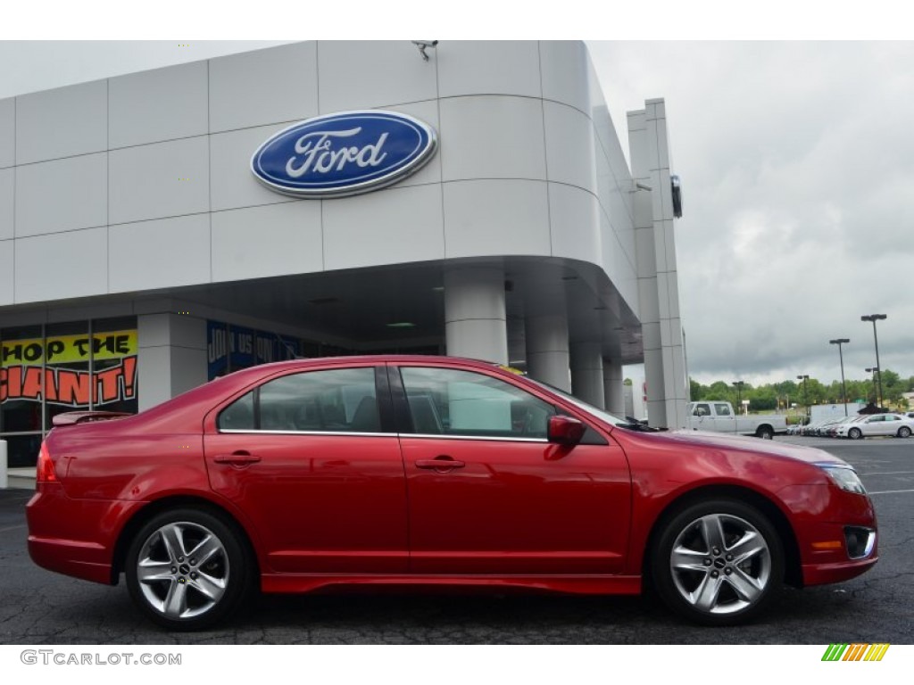 Red Candy Metallic 2010 Ford Fusion Sport Exterior Photo #80686668