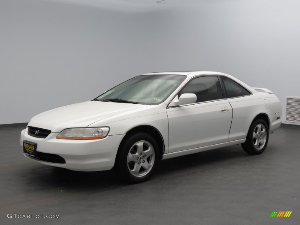 2000 Accord EX V6 Coupe - Taffeta White / Ivory photo #1