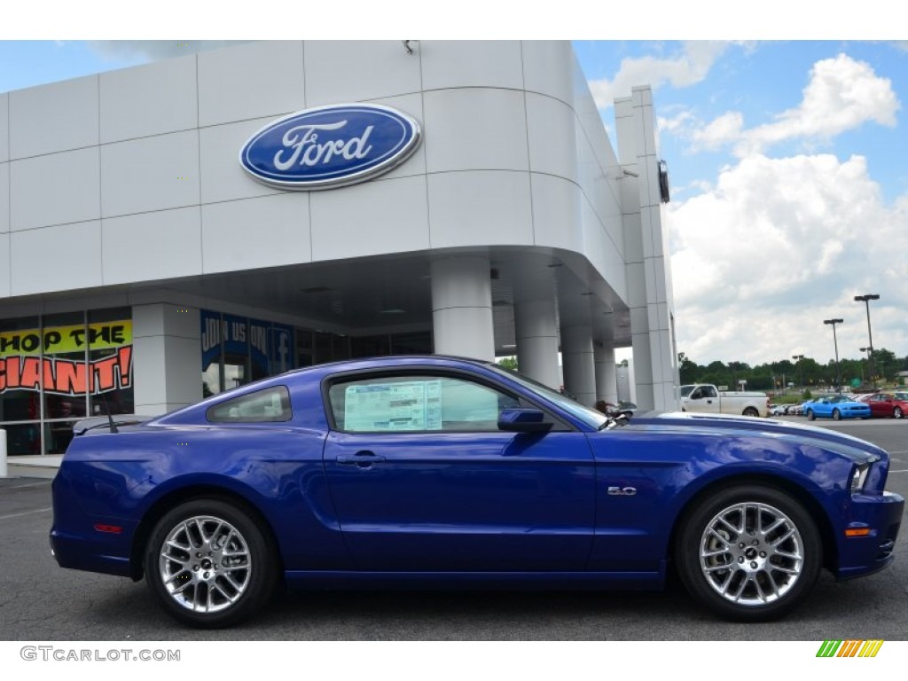 Deep Impact Blue Metallic 2013 Ford Mustang GT Premium Coupe Exterior Photo #80687540