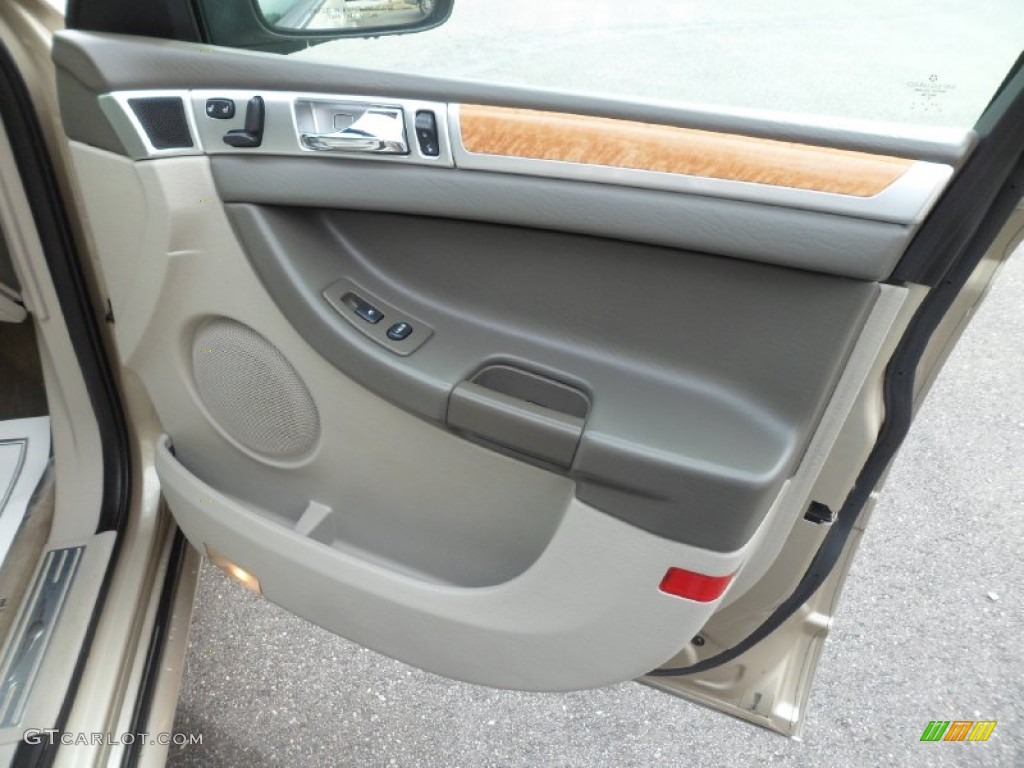 2007 Chrysler Pacifica Limited Pastel Slate Gray Door Panel Photo #80687552