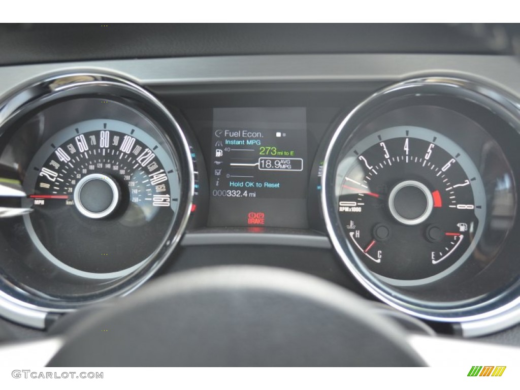2013 Ford Mustang GT Premium Coupe Gauges Photo #80687969